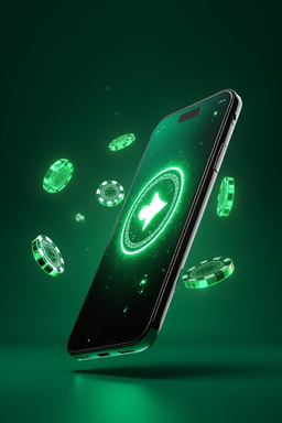 Smartfon z aplikacją kasyna
